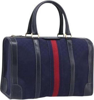 Gucci Borsa Boston Vintage Pre-owned - - Pre-owned - Donna - Blu - ONE SIZE