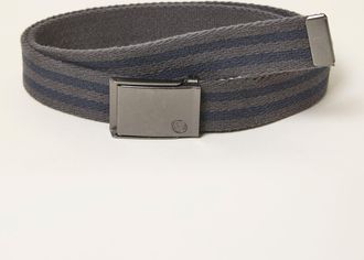 Fat Face FatFace Grey Striped Reversible Belt