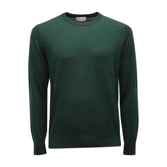 Ballantyne R Neck Pullover - male - Ballantyne - Round-neck Knitwear - Green - S - Knitwear