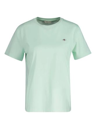 GANT short-sleeved T-shirt - women - Fabric - M - Green