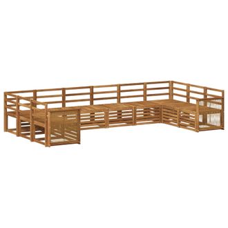 vidaXL Conjunto De Sof&aacute;s De Exterior 7 Uds. Natural Vidaxl