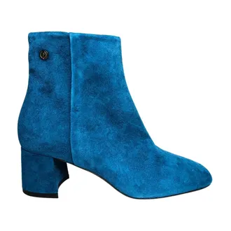 Pollini Heeled Boots, female, Blue, Size: 10 US stivali e stivaletti Camoscio