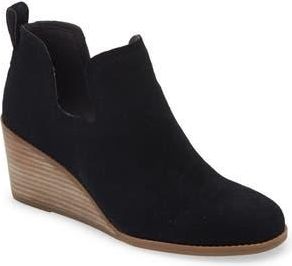 Toms Kallie Wedge Bootie in Black at Nordstrom Rack, Size 6.5