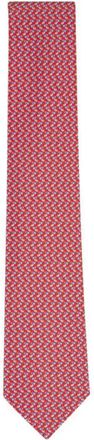 Ferragamo patterned tie - Red