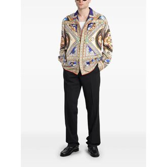 Casablanca Cuban-collar Print Shirt