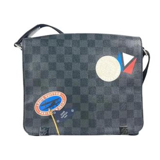 Louis Vuitton Pre-owned Damier Graphite Shoulder Bag - unisex - Louis Vuitton Vintage - Vintage Cross Body Bags - Black - ONE SIZE - Pre-owned