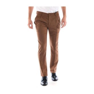 Daniele Alessandrini Suit Trousers, male, Brown, Size: M Tamo Brown Pants
