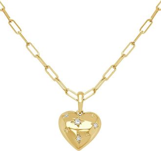 Sabrina Designs 14K 0.07 Ct. Tw. Diamond Heart Pendant