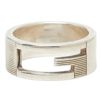 Gucci Silver 925 Band Ring (Pre-Owned)