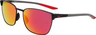 Nike Red Mirror Square Mens Sunglasses NIKE METAL FUSION M FV2381 010 55
