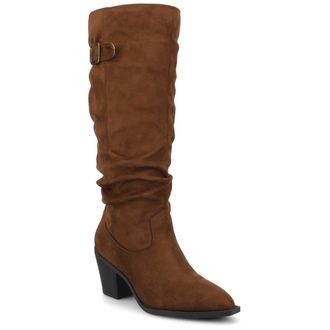 Journee Collection Womens Kaleah Knee High Slouchy Boots