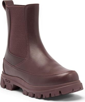 Sorel Daystorm Waterproof Leather Chelsea Boot in Red Lodge/black at Nordstrom, Size 6.5
