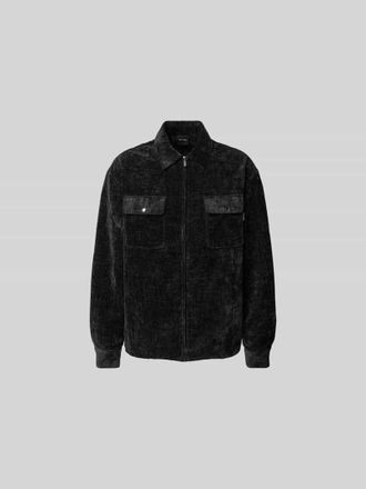 Daily Paper Clothing Freizeithemd mit Rei&szlig;verschluss in Black, Gr&ouml;&szlig;e XL