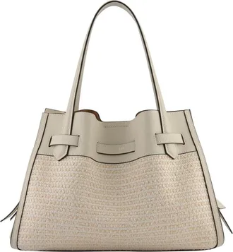 Pourchet Tassen, Dames, Beige, ONE Size, Katoen, Blossom Tress&eacute;