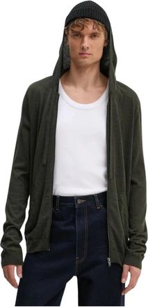 Zadig&Voltaire Merino Wol Trui - Heren - Vesten - Groen - M - Wol - Truien & Vesten