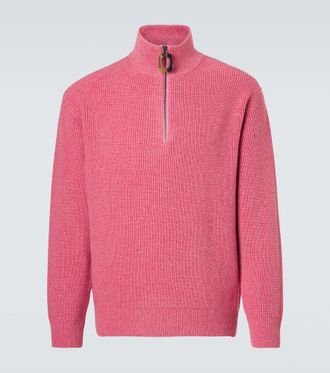 J.W.Anderson Wool and cotton half-zip sweater