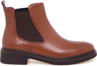Calpierre Chelsea Boot - Dames - Chelseaboots - Bruin - 41 EU - Leer - Schoenen