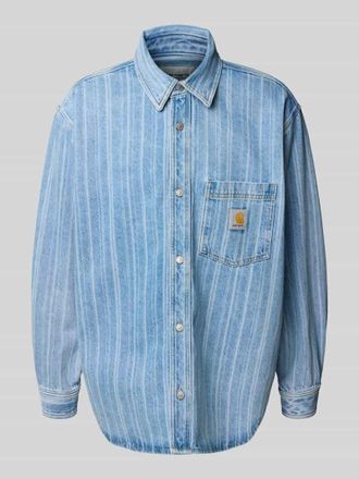 Carhartt Work in Progress Relaxed Fit Jeanshemd mit Brusttasche Modell Rylan in Jeansblau, Gr&ouml;&szlig;e XL