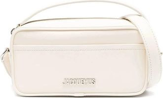 Jacquemus Stijlvol Off-White Leren Heuptas - Heren - Handtassen - Wit - ONE Size - Leer - Tassen