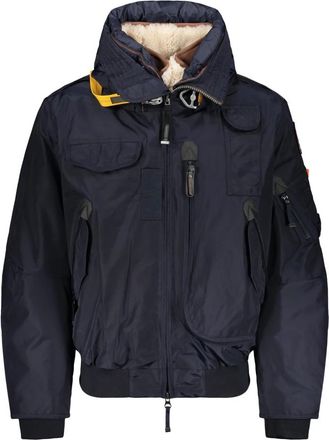 Parajumpers Winterjas met capuchon en bontinzetstukken - Heren - Gewatteerde jassen - Blauw - L - Leer - Jassen