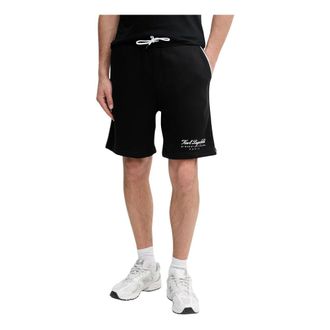 Karl Lagerfeld Heren, Korte broeken, Zwart, Maat: XL Katoen