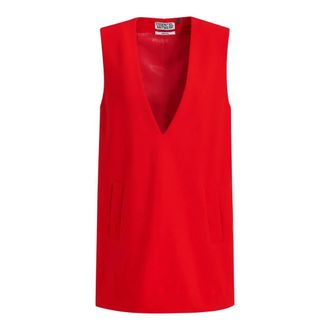 Essentiel Vestiti - Dames - Jurken - Rood - Maat: S
