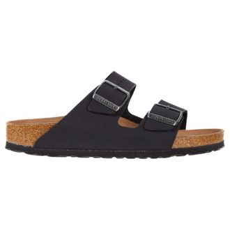 Birkenstock Arizona BS Vegan Birko-Flor Nubuck Unisex Comfort Sandals - Black - Size:UK 4.5