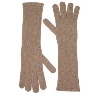 Max Mara Damens Kaschmirhandschuhe Beige