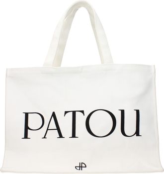 Patou White Fabric Womens Handbag