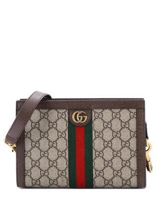 Gucci Ophidia Convertible Shoulder Bag GG Coated Canvas Small crossbody bag - Brown