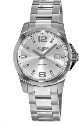 Longines Conquest Quartz Silver Dial Mens Watch L3.759.4.76.6