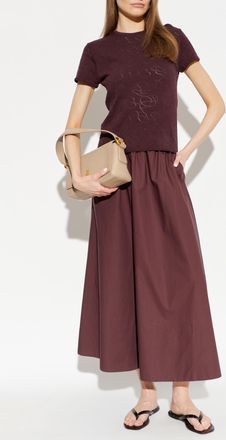 By Malene Birger Pheobes Skirt, Womens, Burgundy