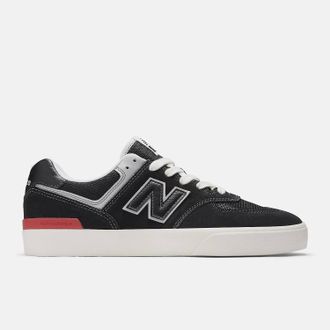 New Balance Mens E Numeric 574 Shoes In Vulc Black/white