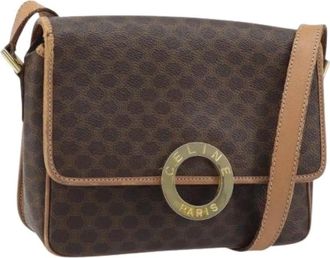 Celine Pre-owned Cross Body Bags, female, Brown, Size: ONE SIZE Pre-owned Vintage Shoulder Bag