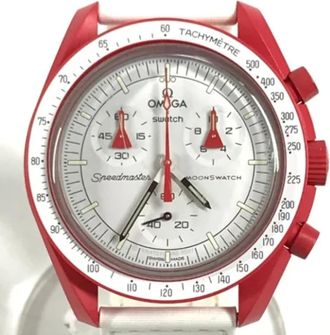 Omega Pre-owned Watches, female, White, Size: ONE SIZE Pre-owned Vintage Glass Watch