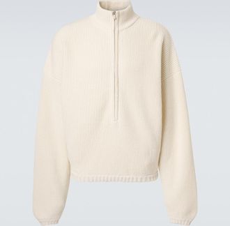 Fear of God Wool, linen, and cotton half-zip sweater