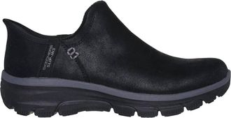 Skechers Womens Easy Going Slip In Shoes In Black