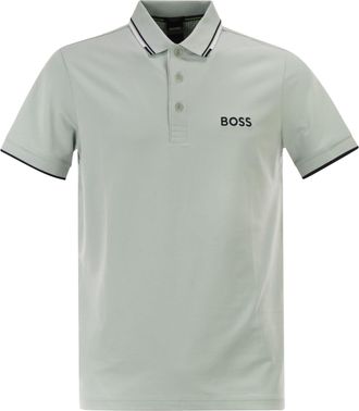 HUGO BOSS Boss Green Regular Fit Polo Shirt In Stretch Recycled Cotton And Polyester