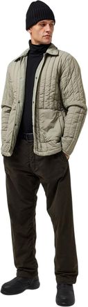Rains Heren Banja-overshirt met relaxte pasvorm (Drijfhout)