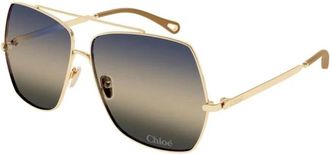 Chlo&eacute; Zonnebril - Dames - Zonnebrillen - Geel - ONE Size - Accessoires