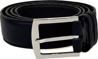 Kiton Belts - Heren - Riemen - Zwart - 90 CM - Accessoires