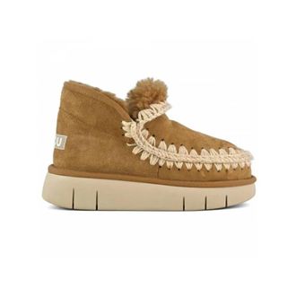 Mou Stijlvolle Enkellaarzen - Dames - Winterlaarzen - Bruin - 38 EU - Schoenen