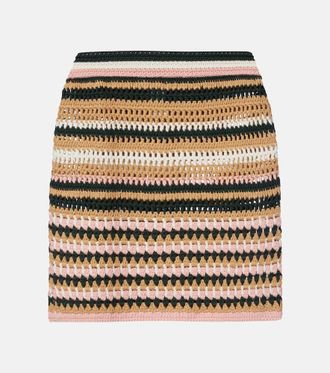 The Upside Minifalda de croch&eacute; de algod&oacute;n