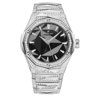 Hublot Classic Fusion Orlinski Bracelet Automatic Diamond Black Dial Mens Watch 550.NS.1800.NS.3804.ORL22