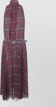 Max Mara tartan midi dress