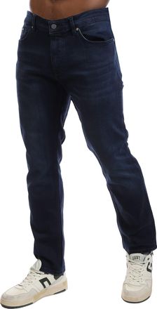 HUGO BOSS Heren Boss P-Delaware Slim-Fit Jeans in Stretch Denim in Navy