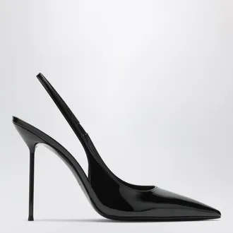 PARIS TEXAS Lidia slingback pumps in black patent leather