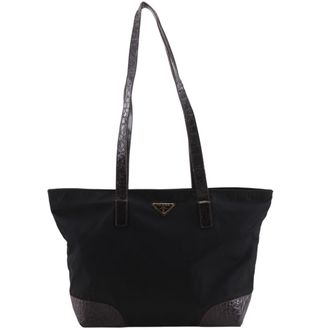Prada Black Nylon Tote Bag (Pre-Owned)