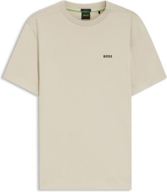 BOSS Stretch-cotton T-shirt with logo detail
