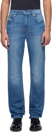 7 For All Mankind The Straight Cotton & Linen Jeans in Cloudbreak at Nordstrom, Size 33